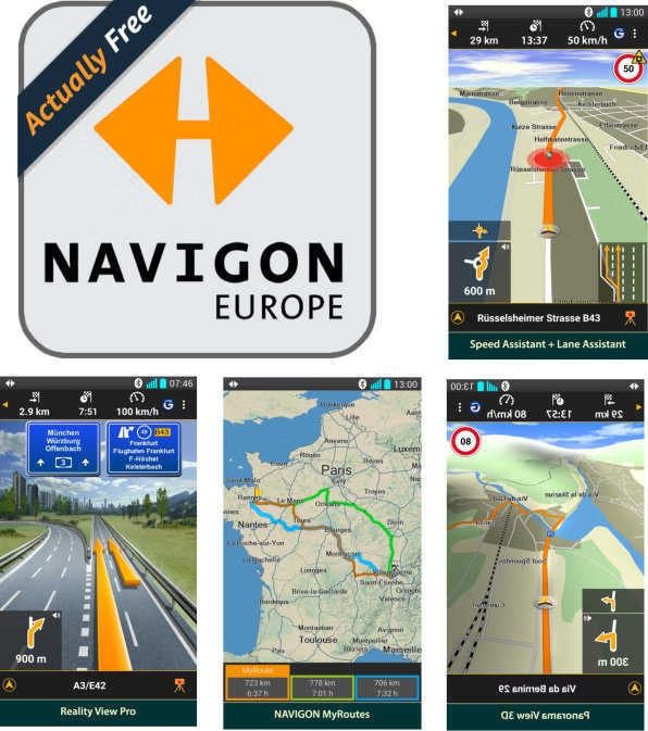 Navigon Europe Premium MOD Apk v8.9.9 Best Onboard GPS Navigation App APK