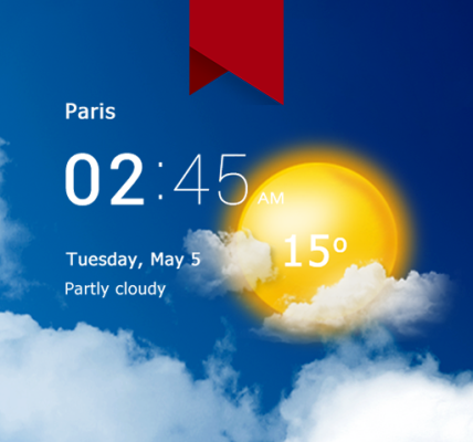 transparent clock weather pro mod apk