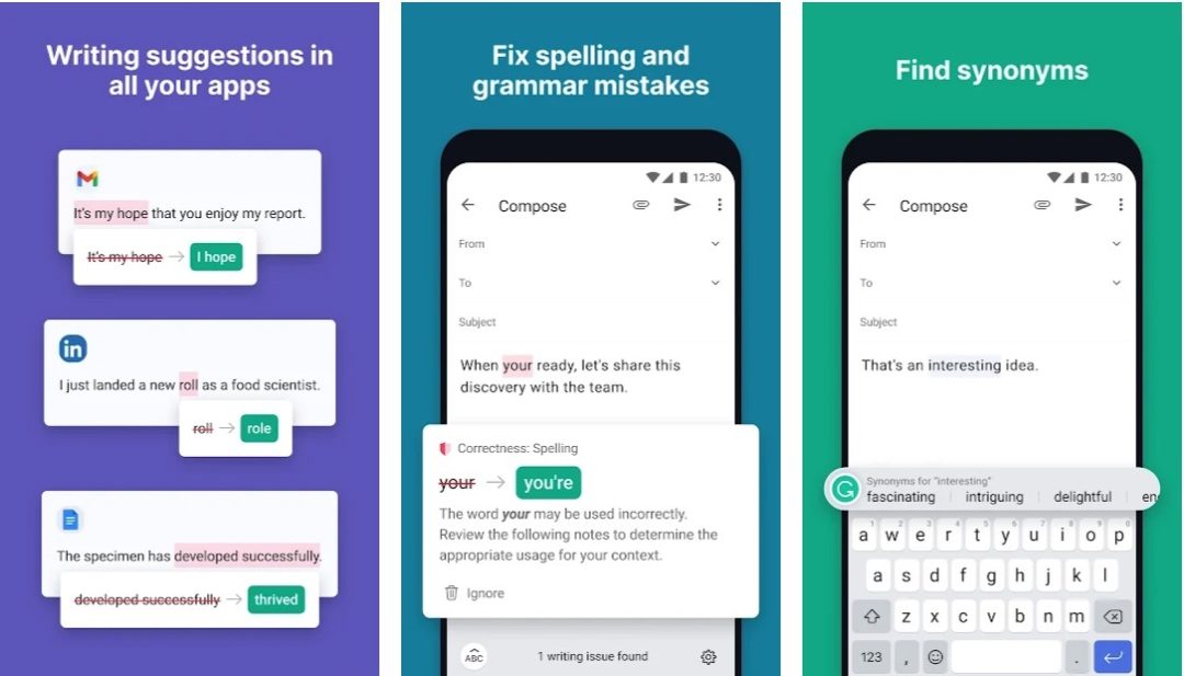 Grammarly Keyboard Premium 2022 Mod Apk Free Download Grammarly keyboard premium apk