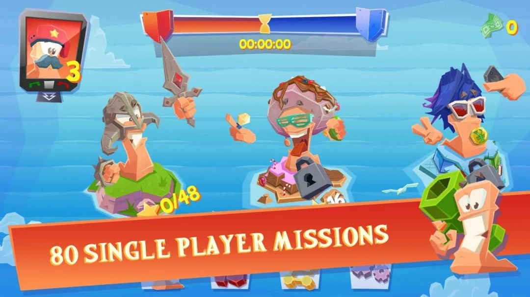 Worms 4 Game Premium Unlocked MOD Apk